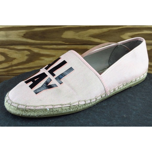 Circus Sam Edelman Sz 9.5 M Pink Round Toe Espadrilles Fabric Leni 8 - Picture 1 of 8